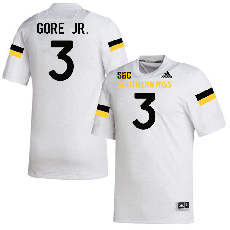 Southern Miss Golden Eagles #3 Frank Gore Jr. Jersey Football Uniforms-White